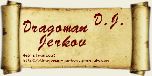 Dragoman Jerkov vizit kartica